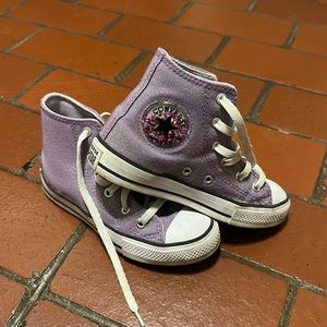 Purple Hi-top Converse